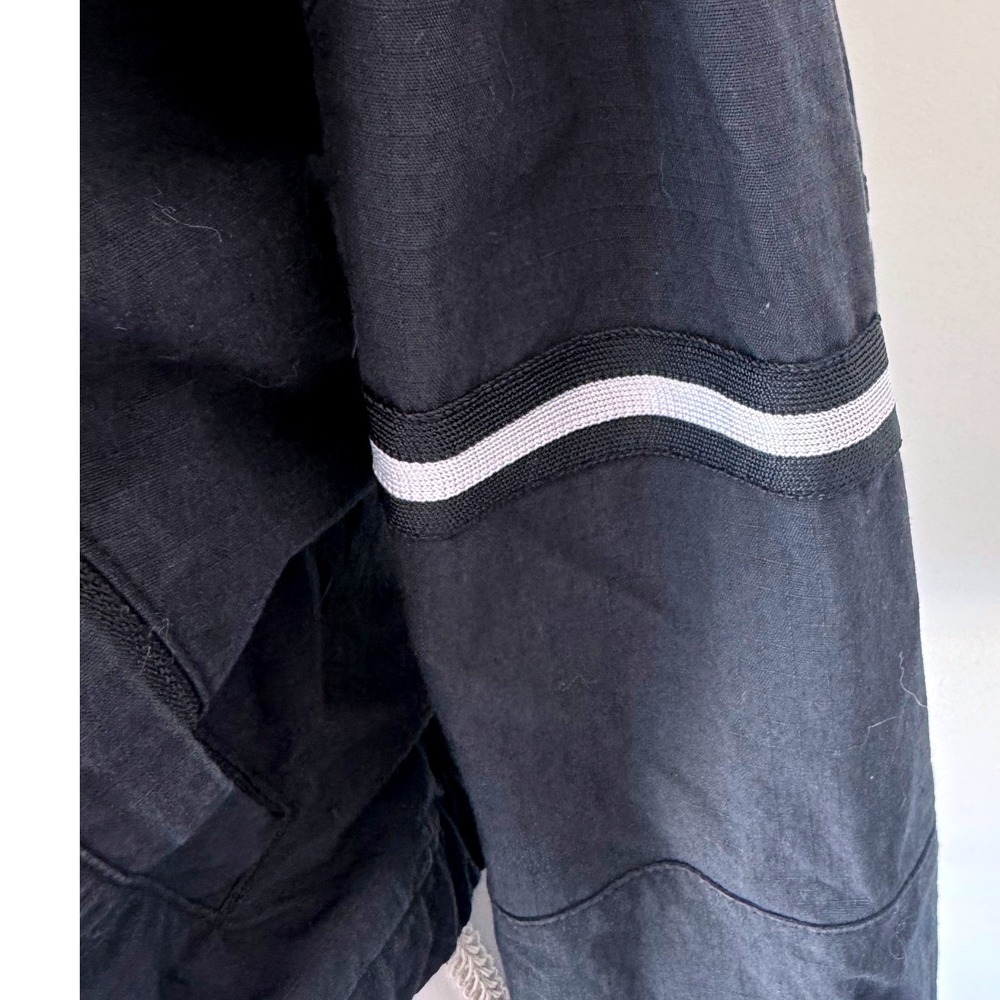 Jordan Flight Woven Cropped Jacket Black Ripstop Utility Streetwear Nike Medium - Picture 6 of 8